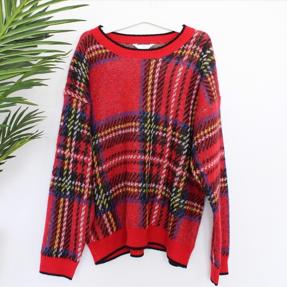 Time and Tru Sweaters - NWT TIME AND TRU PLAID SWEATER SIZE XXL